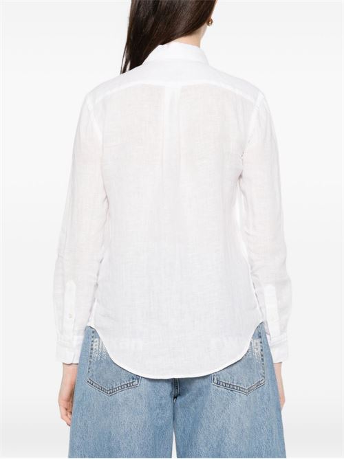 Camicia donna Polo Ralph Lauren in lino bianco POLO RALPH LAUREN | 211970730518